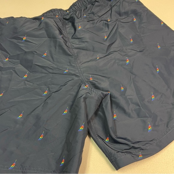 Nautica Blue Swim Trunks with Classic Design - Picture 7 of 8